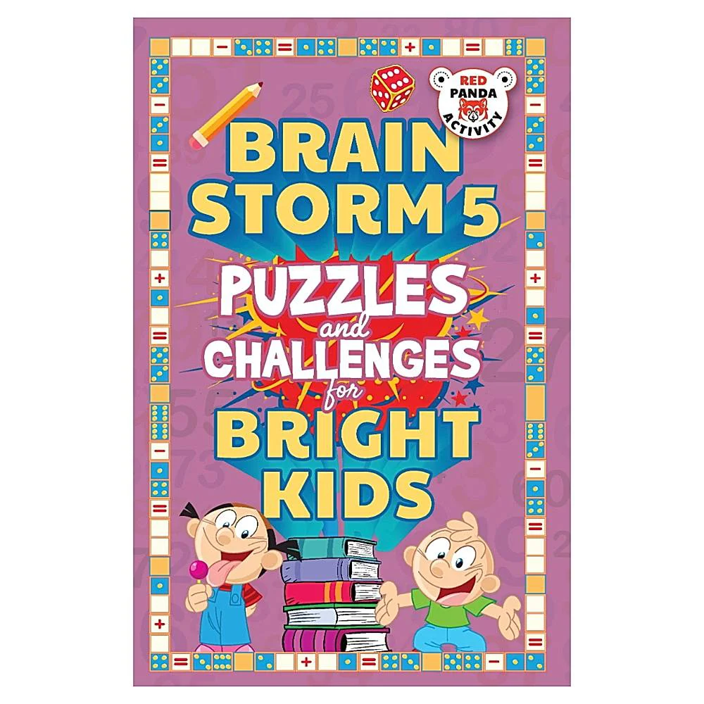 Brain Storm 5 - Puzzles And Challenges For Bright Kids | Red Panda | Children's Activity Book