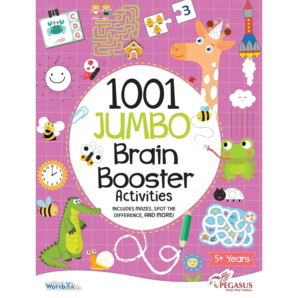 1001 Jumbo Brain Booster Activities Book For Kids | Pegasus | Children's Activity Book