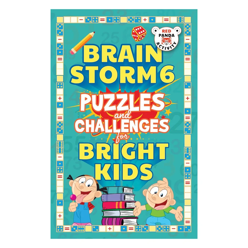 Brain Storm 6 Puzzles and Challenges for Smart Kids by Red Panda | Children'Activity Book | 9-12 Years | Westland Books