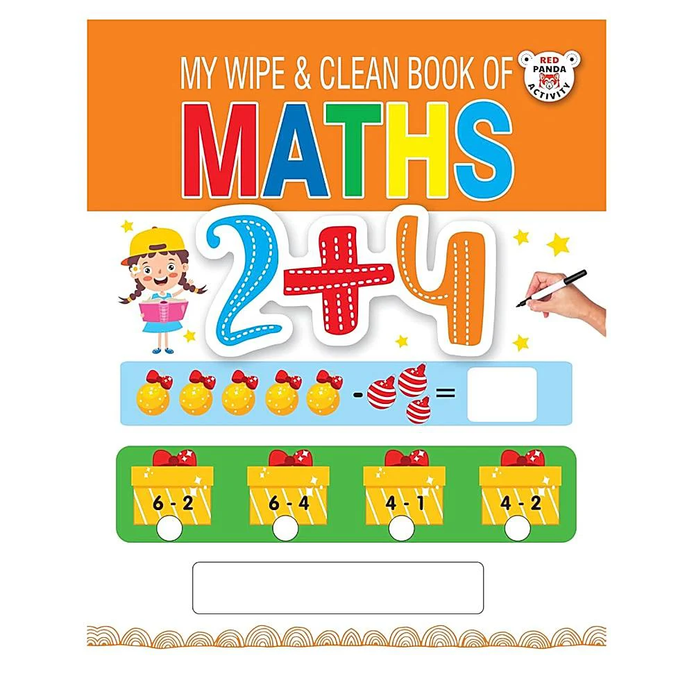 My Wipe & Clean Book of Maths by Red Panda | Children's Activity Book | Westland Books
