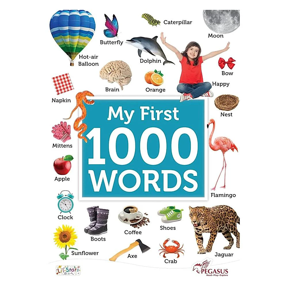 My First Picture Word Book - My First 1000 Words | Age 3+ | Vocabulary Builder | Pegasus Books