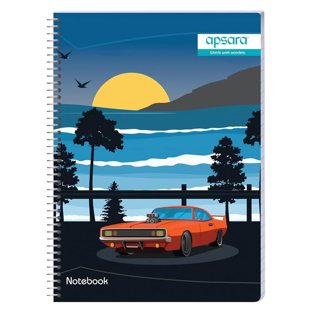 Apsara Spiral Notebook 1 Subject Unruled 24X18 160Pages