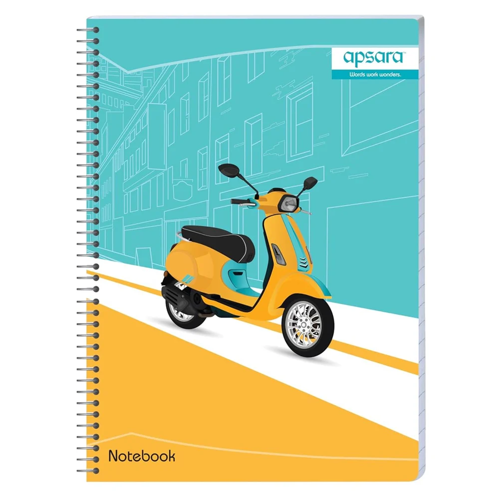Apsara Spiral Notebook 1Subject Unruled 26.7X20.3 160Pages