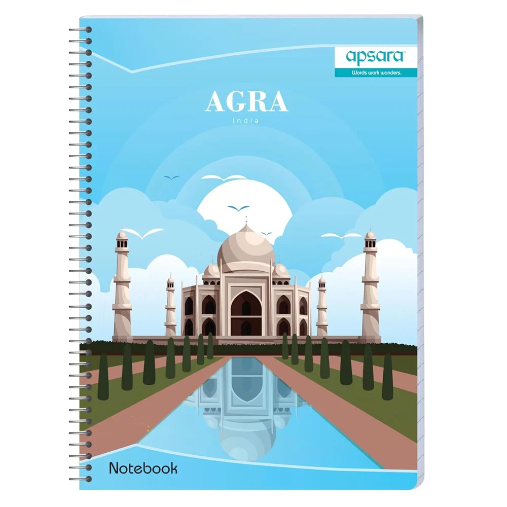 Apsara Spiral Notebook 1Subject Blue Single Line 29.7X21 140Pages