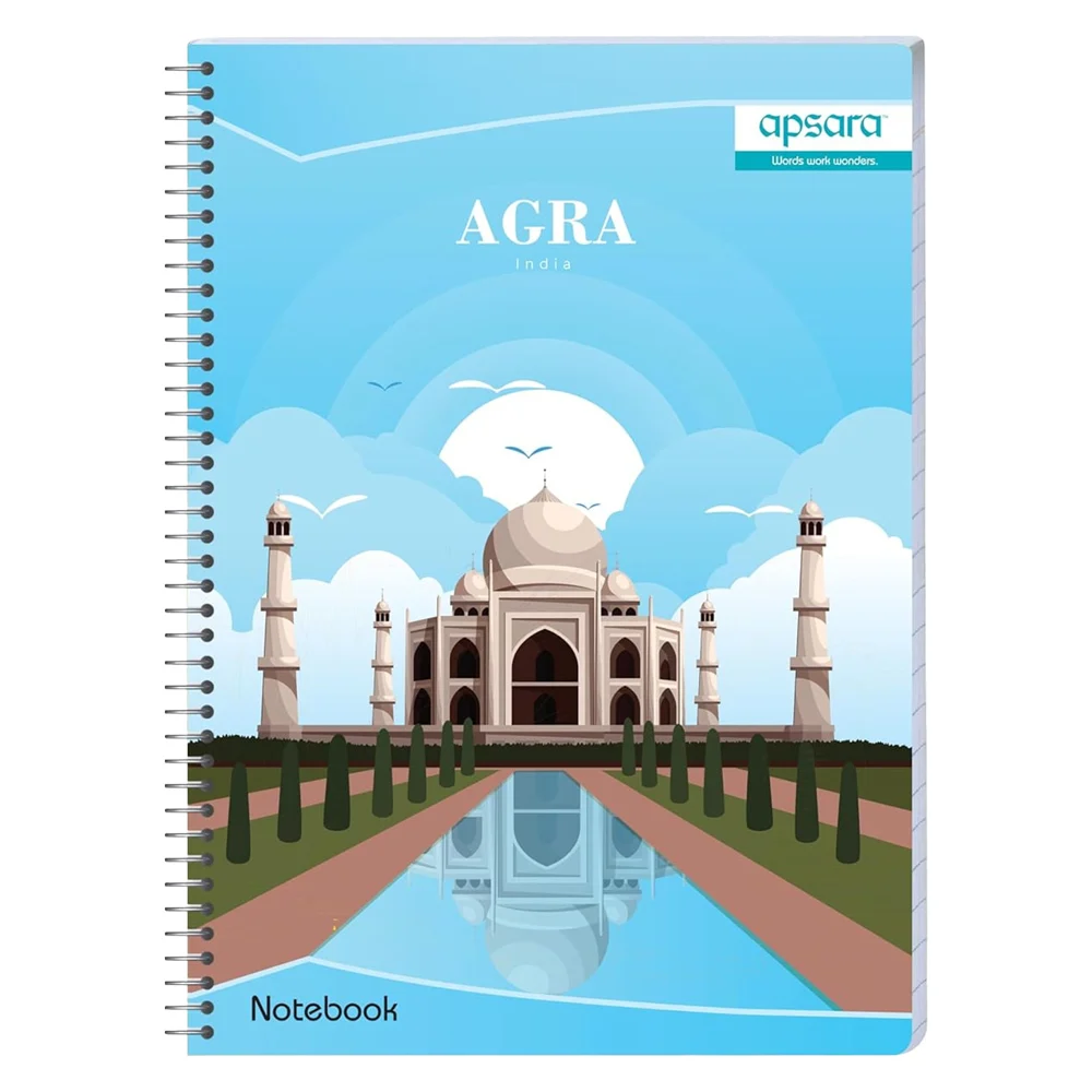 Apsara Spiral Notebook 1Subject Unruled 29.7X21 140Pages