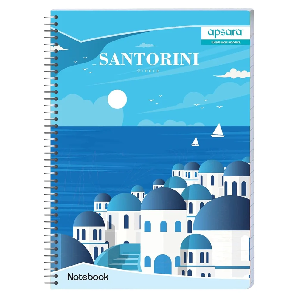Apsara Spiral Notebook 1Subject Unruled 29.7X21 180Pages