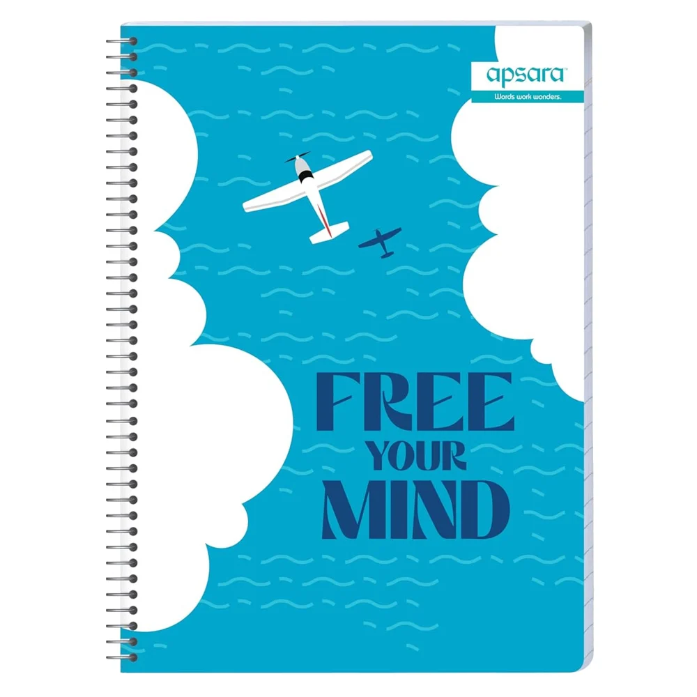 Apsara Spiral Notebook 6Subject Unruled 29.7X21 400Pages