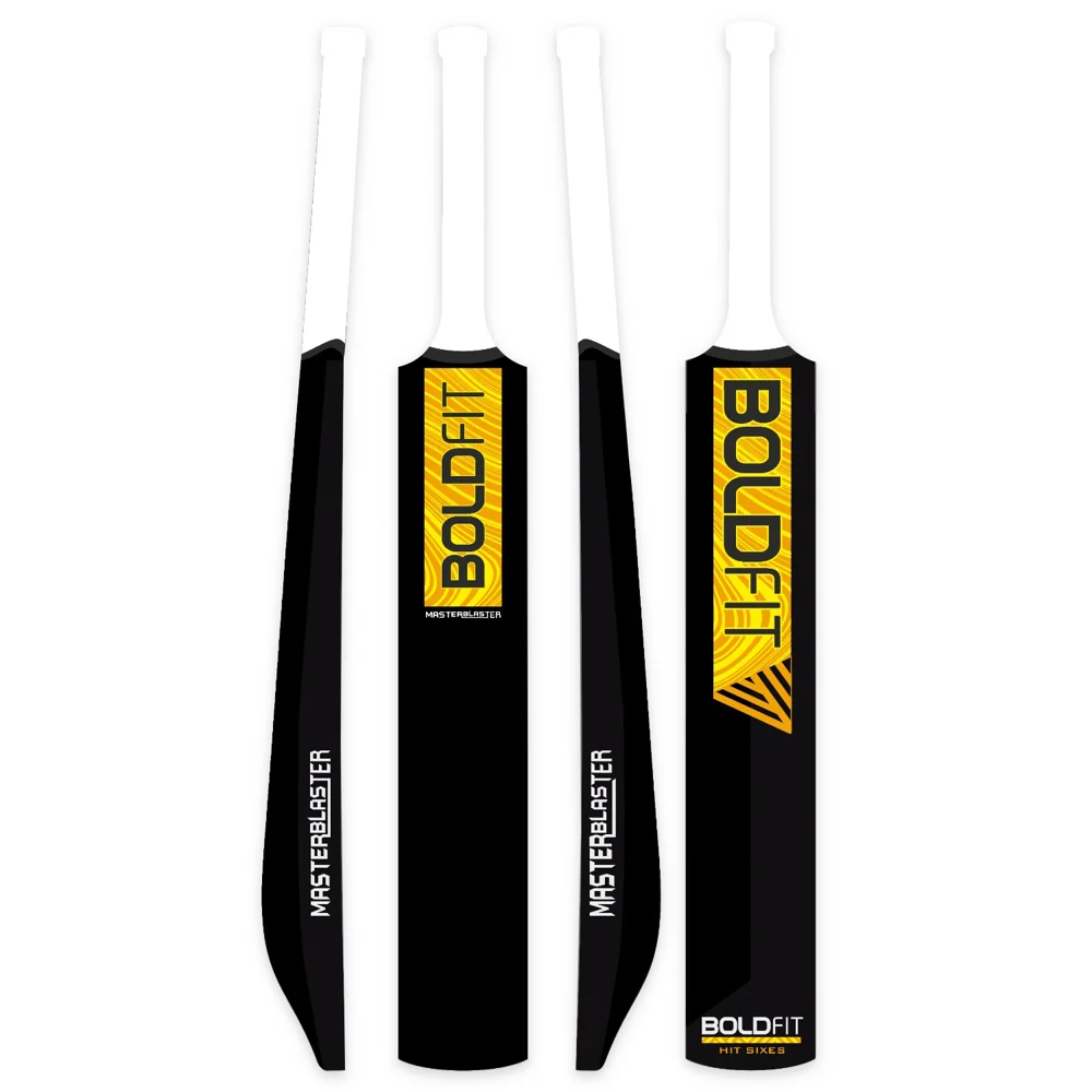 Boldfit Plastic Cricket Bat -Black & White