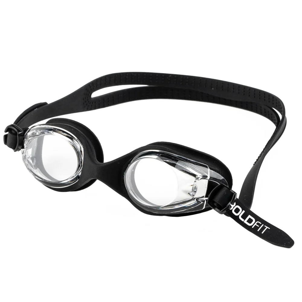 Boldfit Swimming Goggles 330AF Adjustable Strap With Free Case - Black