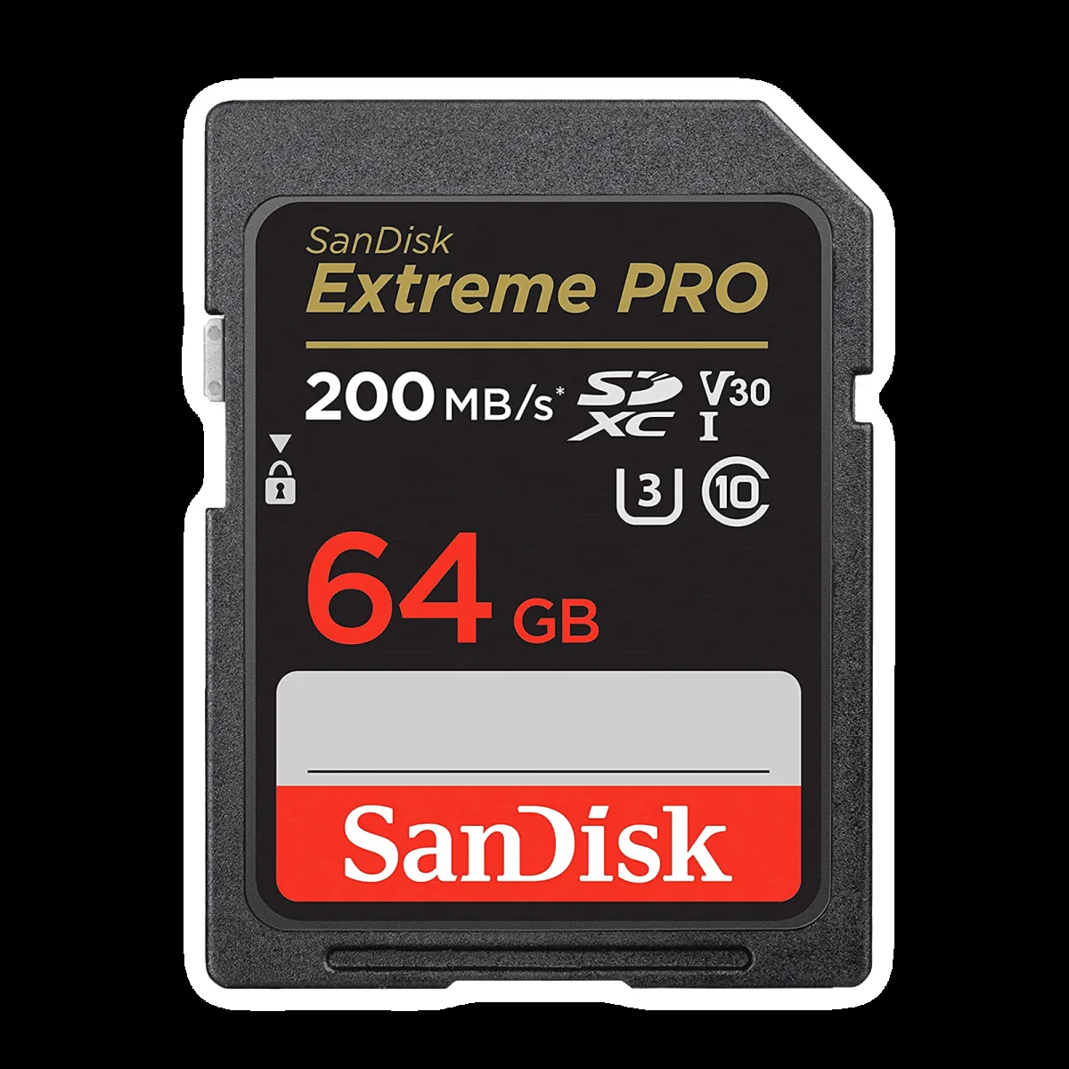 SanDisk Extreme PRO SDHC 64GB Class 3, Class 30 200MB/s Memory Card