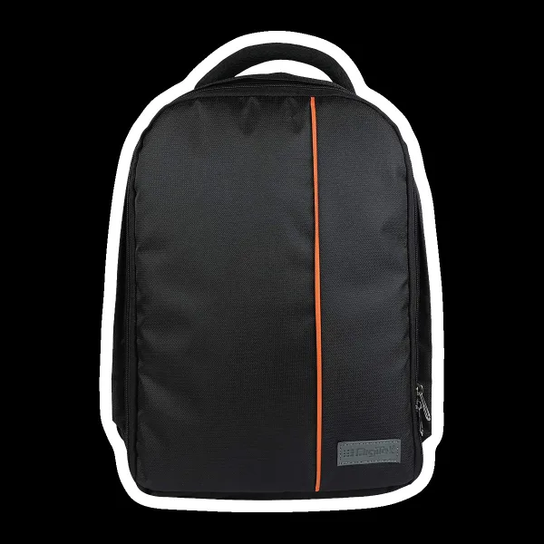 DigiTek DCB 001 Not Available Camera Backpack For DSLR, SLR (  Adjustable Shoulder Strap , DCB 001 , Black/Orange )