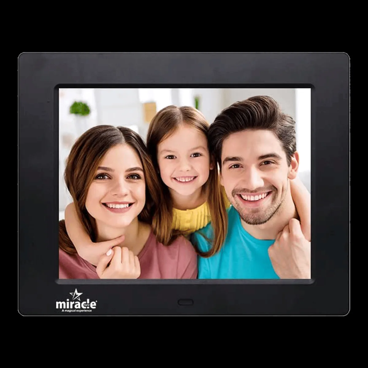 Miracle Digital 20.32cm (8 Inches) Digital Photo Frame (Stereo Speaker, MD002, Black)