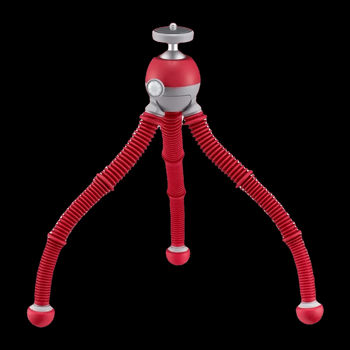 JOBY PodZilla 25cm Adjustable Tripod for Mobile and Camera (360 Degree GripTight, Red)