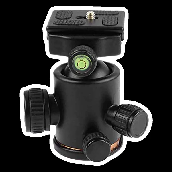 HIFFIN Professional Tripod Mount for Camera (360 Degree Rotation, Black)