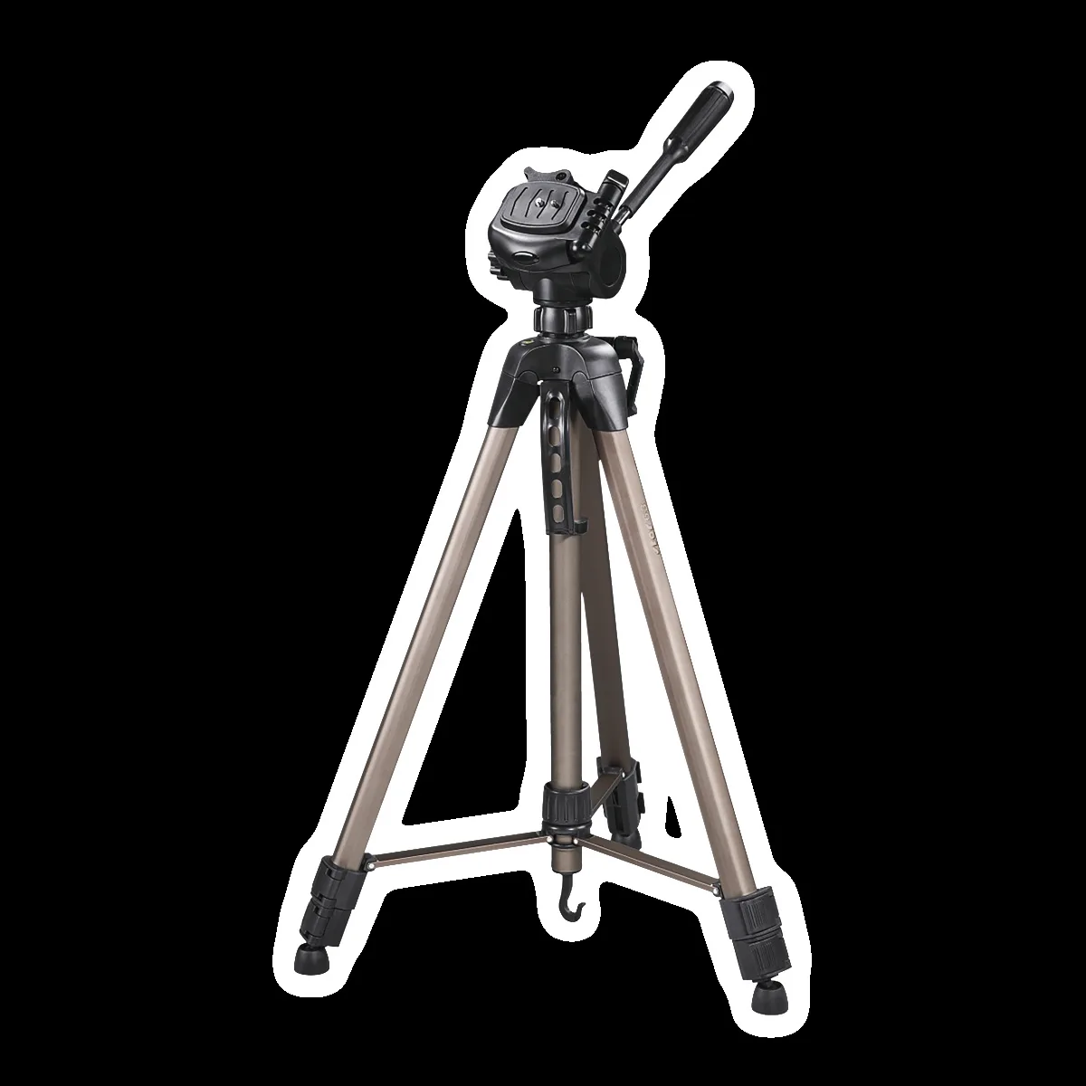 hama Star 64 185cm Adjustable Tripod for Mobile and Camera (3D Tilt Head, 4464, Beige)