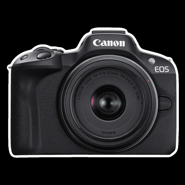 Canon EOS R50 24.2MP Mirrorless Camera (18-45 mm Lens, 5-Axis Electronic Image Stabilization)