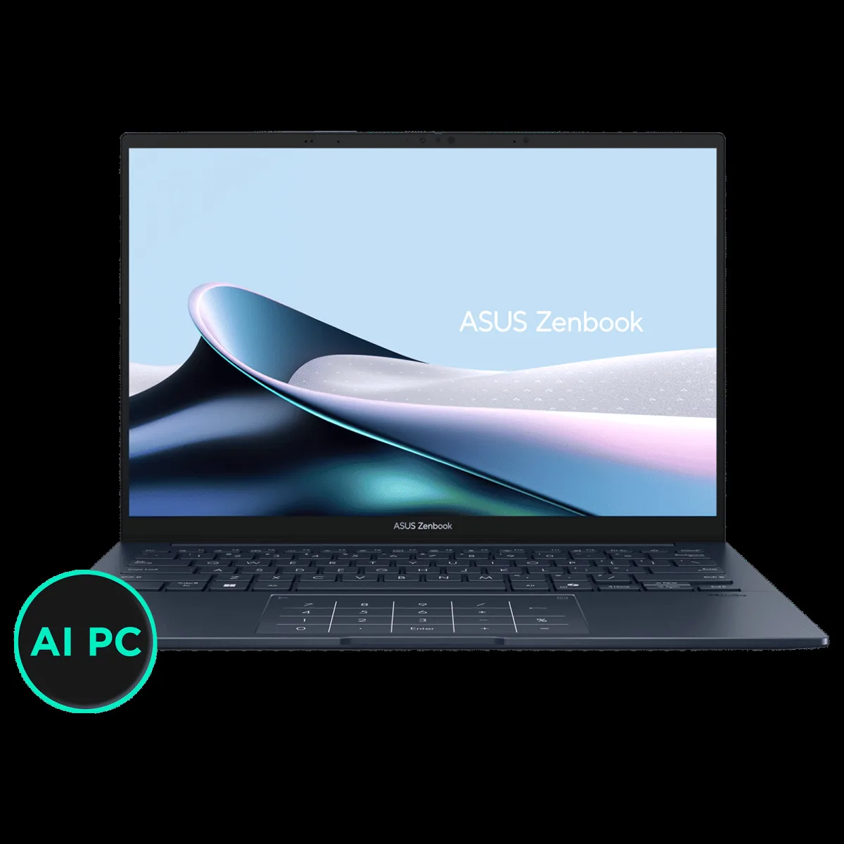 ASUS Zenbook 1 Intel Core Ultra 7 255H Touchscreen Notebook Laptop (32GB, 1TB SSD, Windows 11 Home, 14 inch OLED Display, MS Office 2024, Ponder Blue, 1.28 KG)