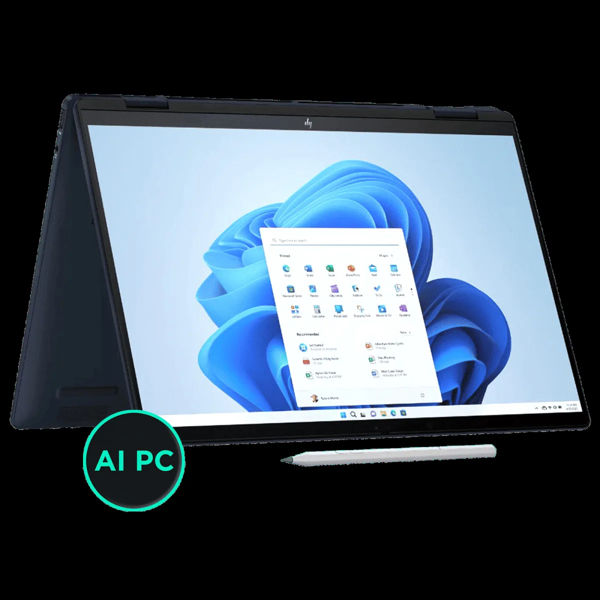 HP Envy X360 Intel Core Ultra 7 Touchscreen 2-in-1 Laptop (16GB, 512GB SSD, Windows 11, 14 inch OLED Display, MS Office Home & Student 2021, Atmospheric Blue, 3.5 KG)