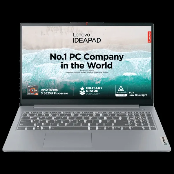 Lenovo IdeaPad Slim 3 15ABR8 AMD Ryzen 5 Thin & Light Laptop (16GB RAM, 512GB SSD, Windows 11 Home, 15.6 inch Full HD Display, MS Office Home 2024, Arctic Grey, 1.62 KG)