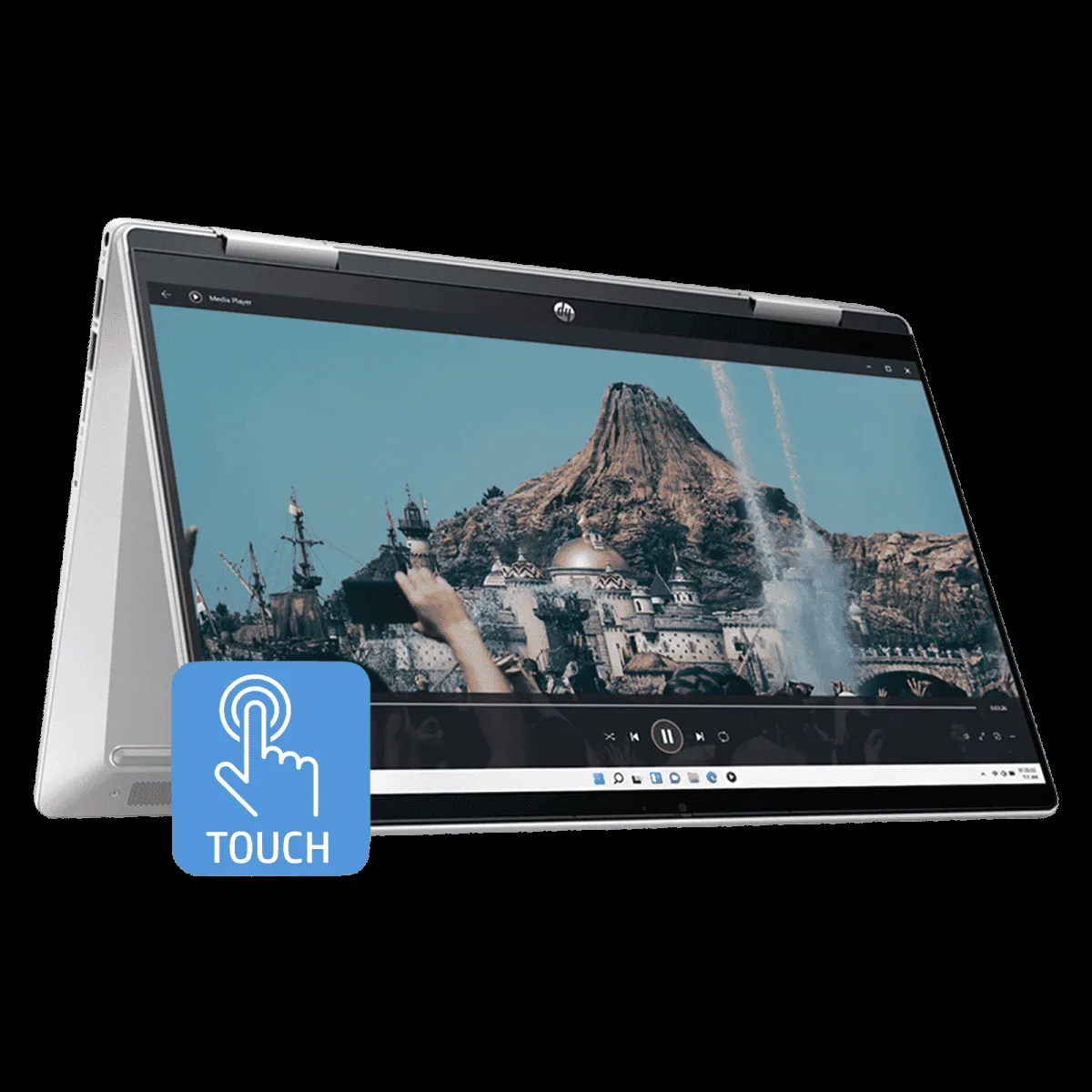 HP Pavillion 14-ek1148TU Intel Core i5 13th Generation Touchscreen 2-in-1 Laptop (16GB, 512 GB SSD, Windows 11 Home, 14 inch Full HD Display, MS Office Home 2024, Natural Silver, 1.51 KG)