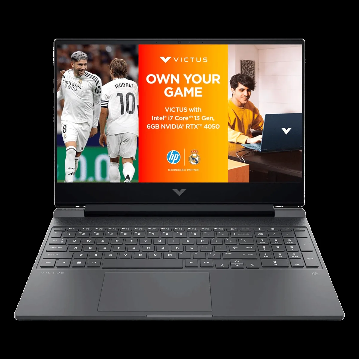 HP Victus 15-fa2104TX Intel Core i7 13th Gen Gaming Laptop (16GB, 512GB SSD, Windows 11 Home, 6GB Graphics, 15.6 inch 144 Hz IPS Full HD Display, NVIDIA GeForce RTX 4050, Mica Silver, 2.29 KG)