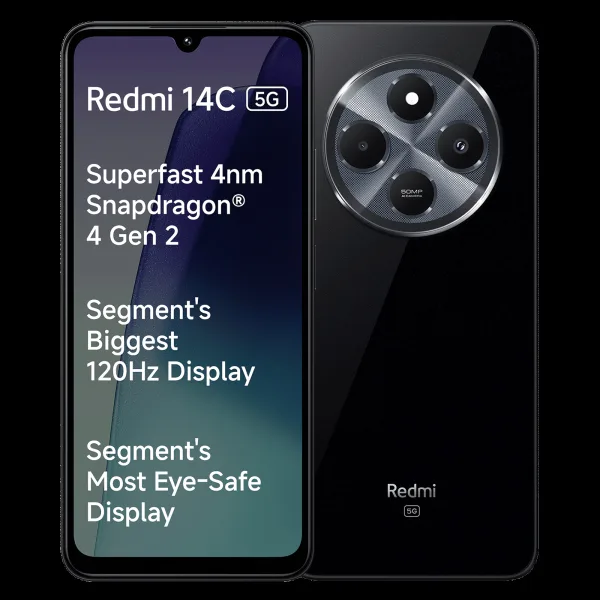 Redmi 14C 5G (4GB RAM, 128GB, Stargaze Black)