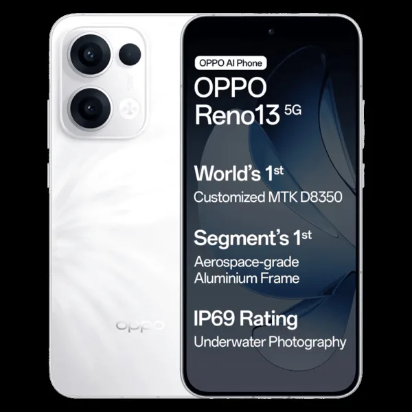 oppo Reno13 5G (8GB RAM, 128GB, Ivory White)