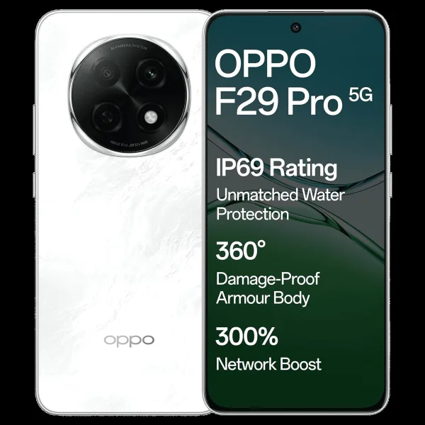 oppo F29 Pro 5G (8GB RAM, 256GB, Marble White)