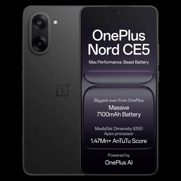 OnePlus Nord CE5 5G (8GB RAM, 256GB, Black Infinity)