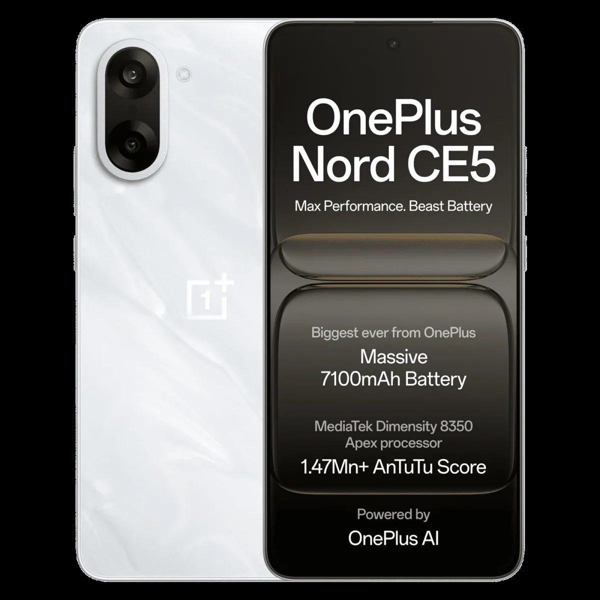 OnePlus Nord CE5 5G (8GB RAM, 128GB, Marble Mist)