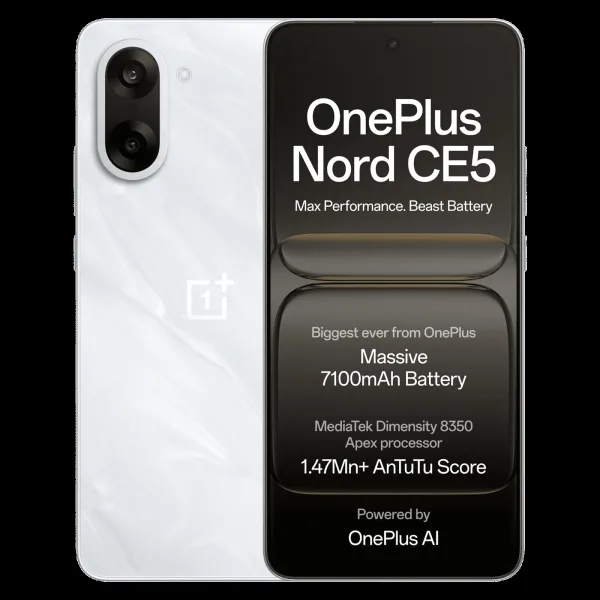OnePlus Nord CE5 5G (8GB RAM, 128GB, Marble Mist)