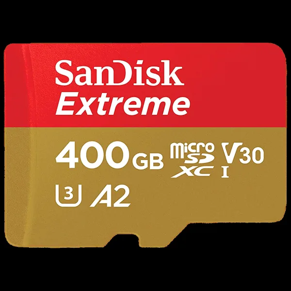 SanDisk Extreme MicroSDXC 400GB Class 10, Class 30, Class 3 160MB/s Memory Card