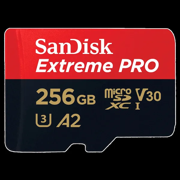 SanDisk Extreme PRO MicroSDXC 256GB Class 3, Class 30 200MB/s Memory Card
