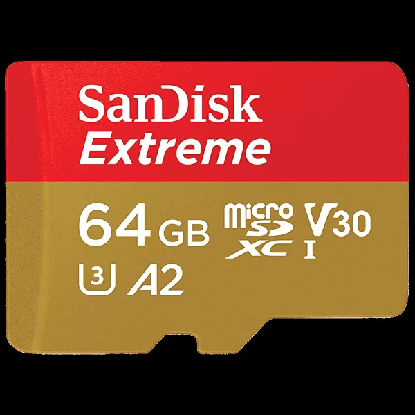 SanDisk Extreme MicroSDXC 64GB Class 3 160MB/s Memory Card