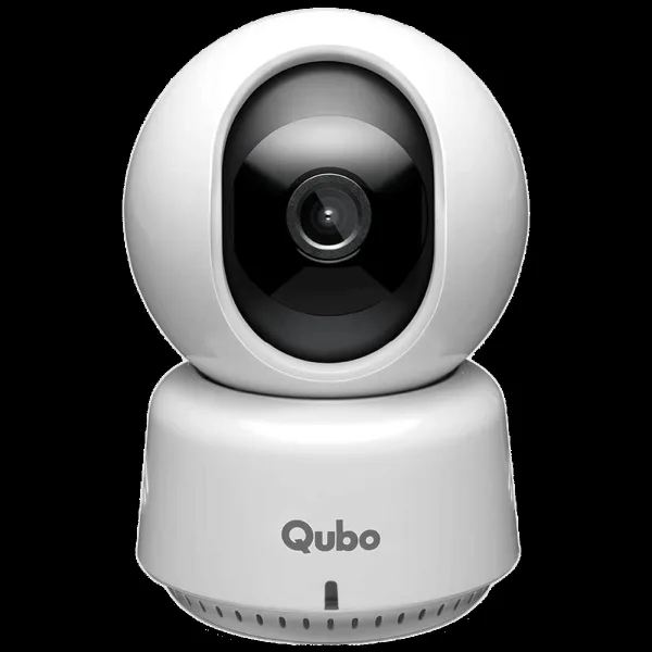 Qubo 360 Smart CCTV Security Camera (Advance AI Ditection with Motion Tracking and Google Assistant Support, OC- HCP01GW, White)