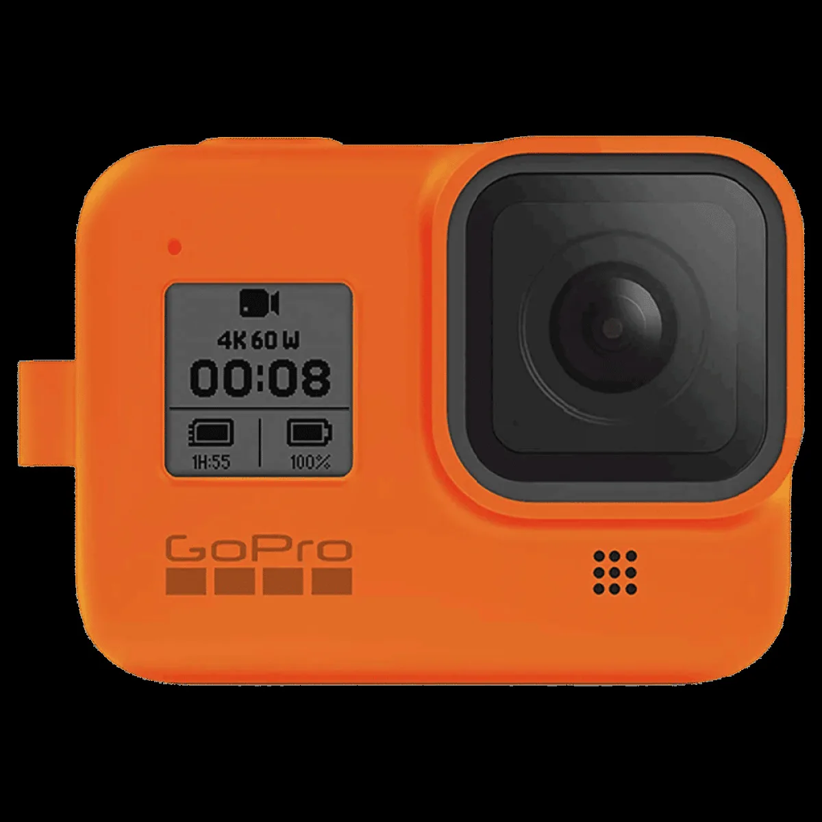 GoPro Sleeve for Action Camera (Adjustable Lanyard, AJSST-004, Hyper Orange)