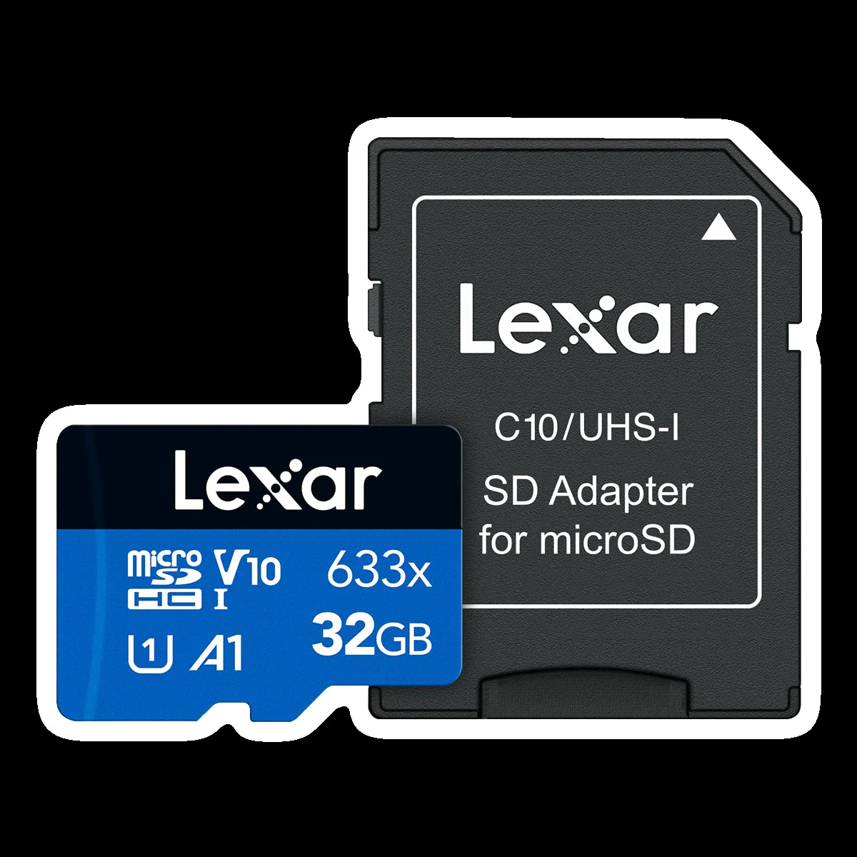 Lexar 633x BLUE Series MicroSDHC 32GB Class 10 100MB/s Memory Card