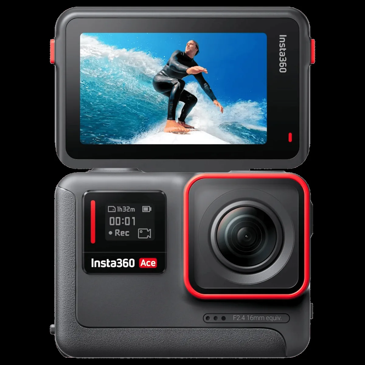 Insta360 Ace 4K and 48MP 120 FPS Waterproof Action Camera with Flip Touchscreen (Black)