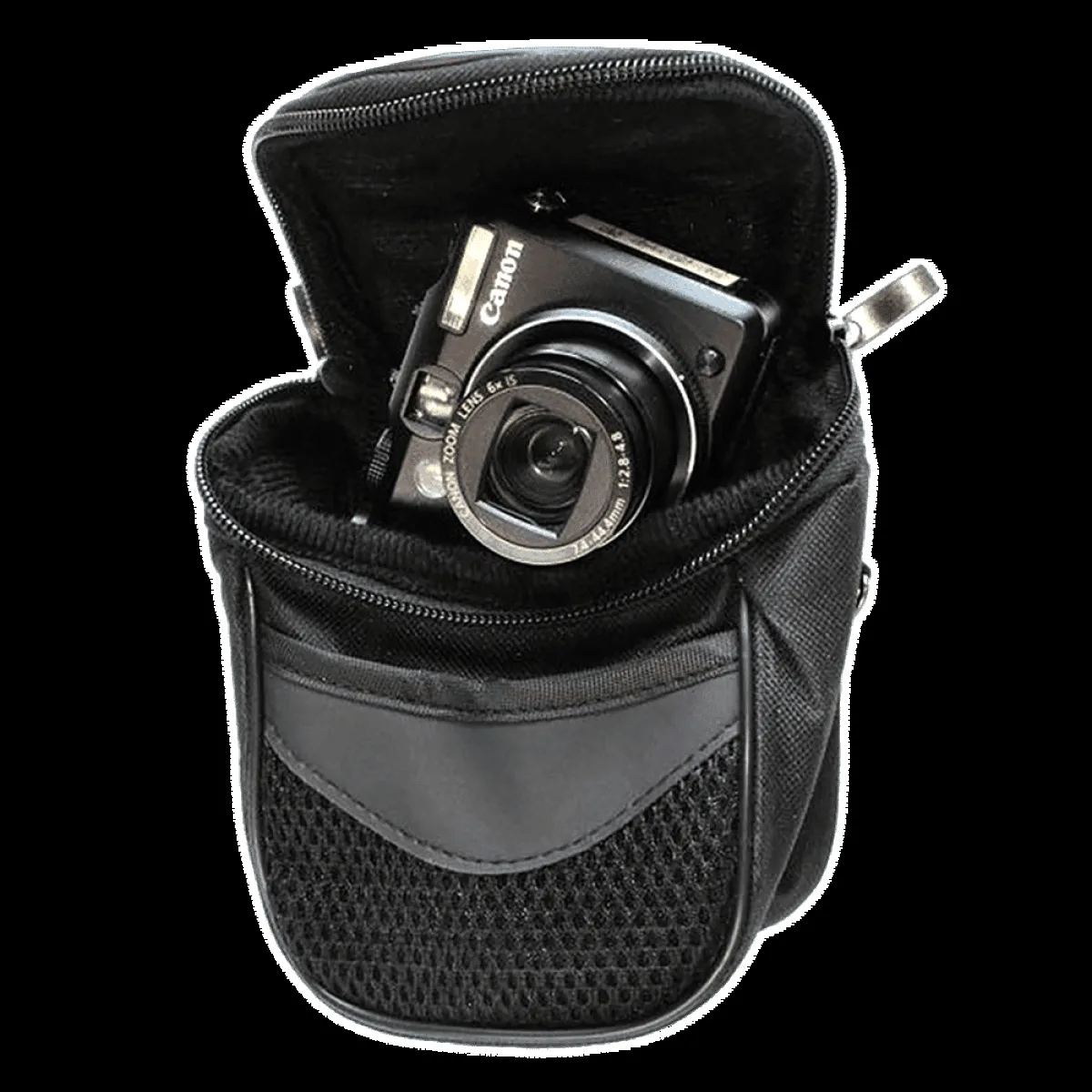 Nikon Coolpix Nylon Camera Pouch For Point & Shoot Camera (L120 , Black )