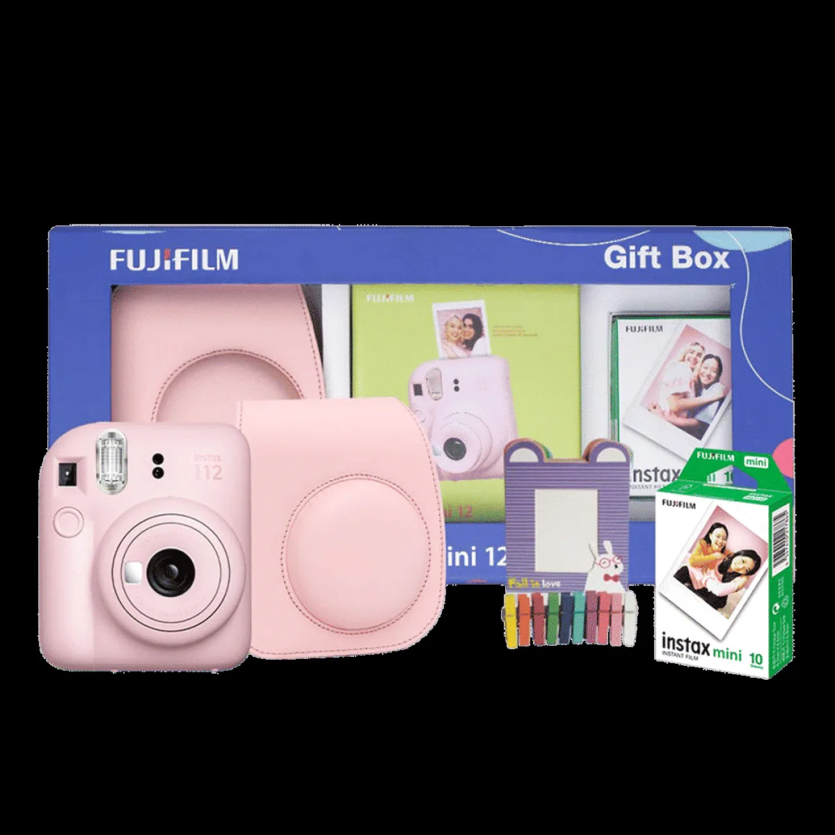 FUJIFILM Instax Mini 12 Delight Box Instant Camera with 10 Shots (Blossom Pink)