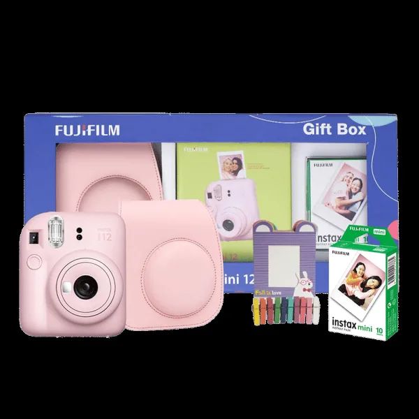 FUJIFILM Instax Mini 12 Delight Box Instant Camera with 10 Shots (Blossom Pink)