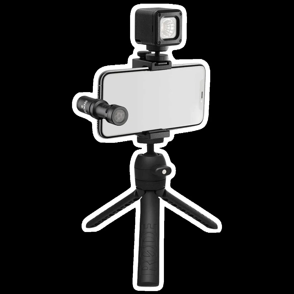 RODE VLOGVMMC Vlogger Kit for Mobile with Mic (Directional Sound Pickup, Black)