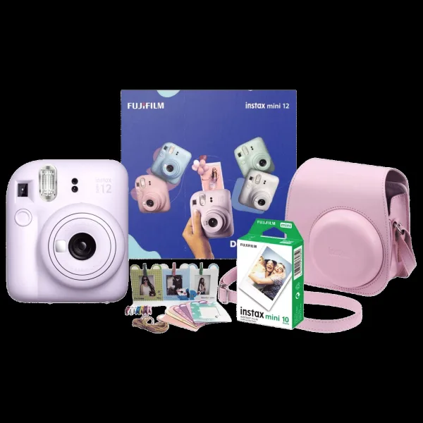 FUJIFILM Instax Mini 12 Delight Box Instant Camera with 10 Shots (Lilac Purple)