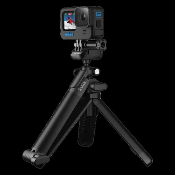 GoPro 3-Way 2.0 49.53cm Adjustable Tripod for Action Camera (360 Degree Rotatable, Black)
