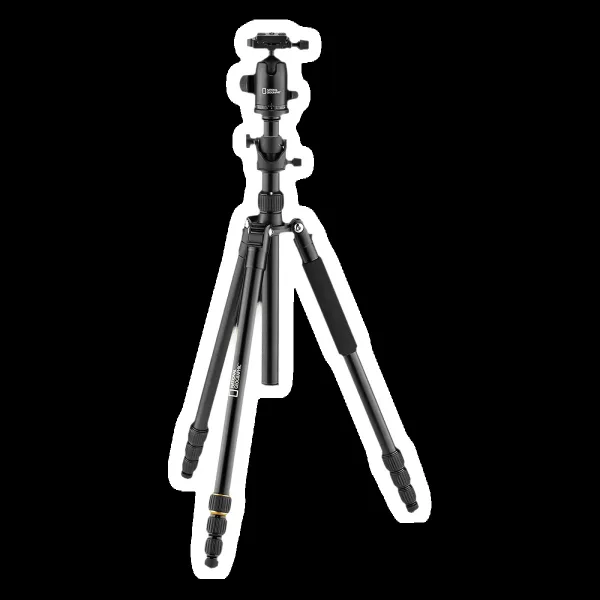 NATIONAL GEOGRAPHIC Travel 188.5cm Adjustable Tripod for Camera (Twist Lock, NGTR003T, Black)