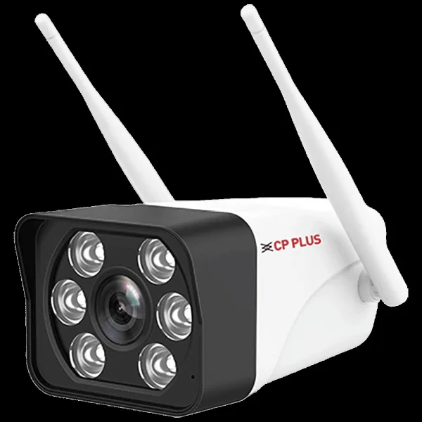 CP PLUS ezyKam+ Bullet CCTV Security Camera (Two Way Audio, CP-V32G, White)