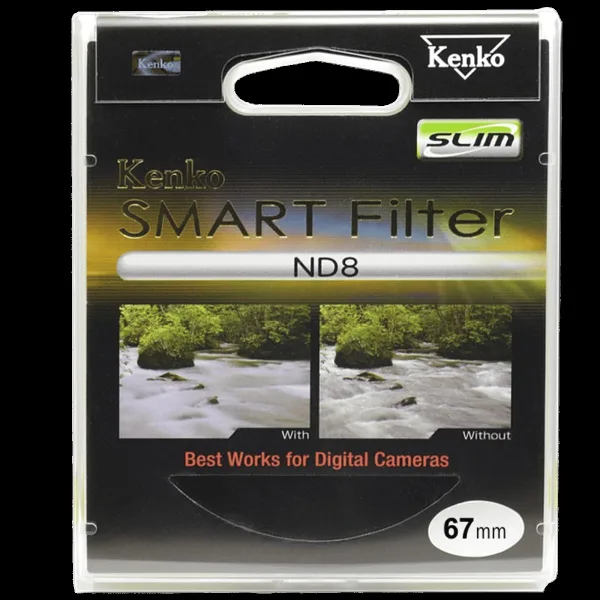Kenko Smart ND8 67mm Camera Lens Neutral Density Filter (8 Filter Factor)