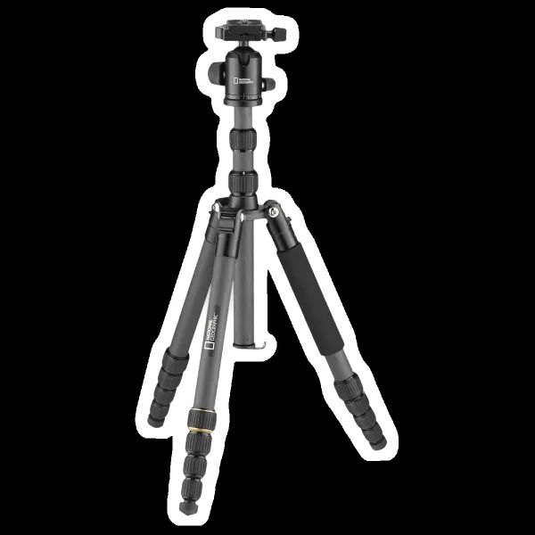 NATIONAL GEOGRAPHIC Travel Photo 158cm Adjustable Tripod for Camera (2 in 1, Black)