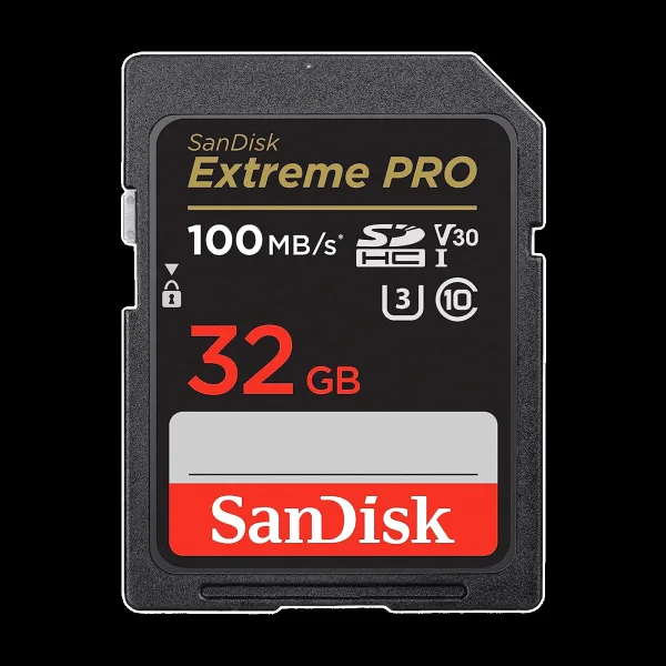 SanDisk Extreme PRO SDHC 32GB Class 3, Class 30 100MB/s Memory Card