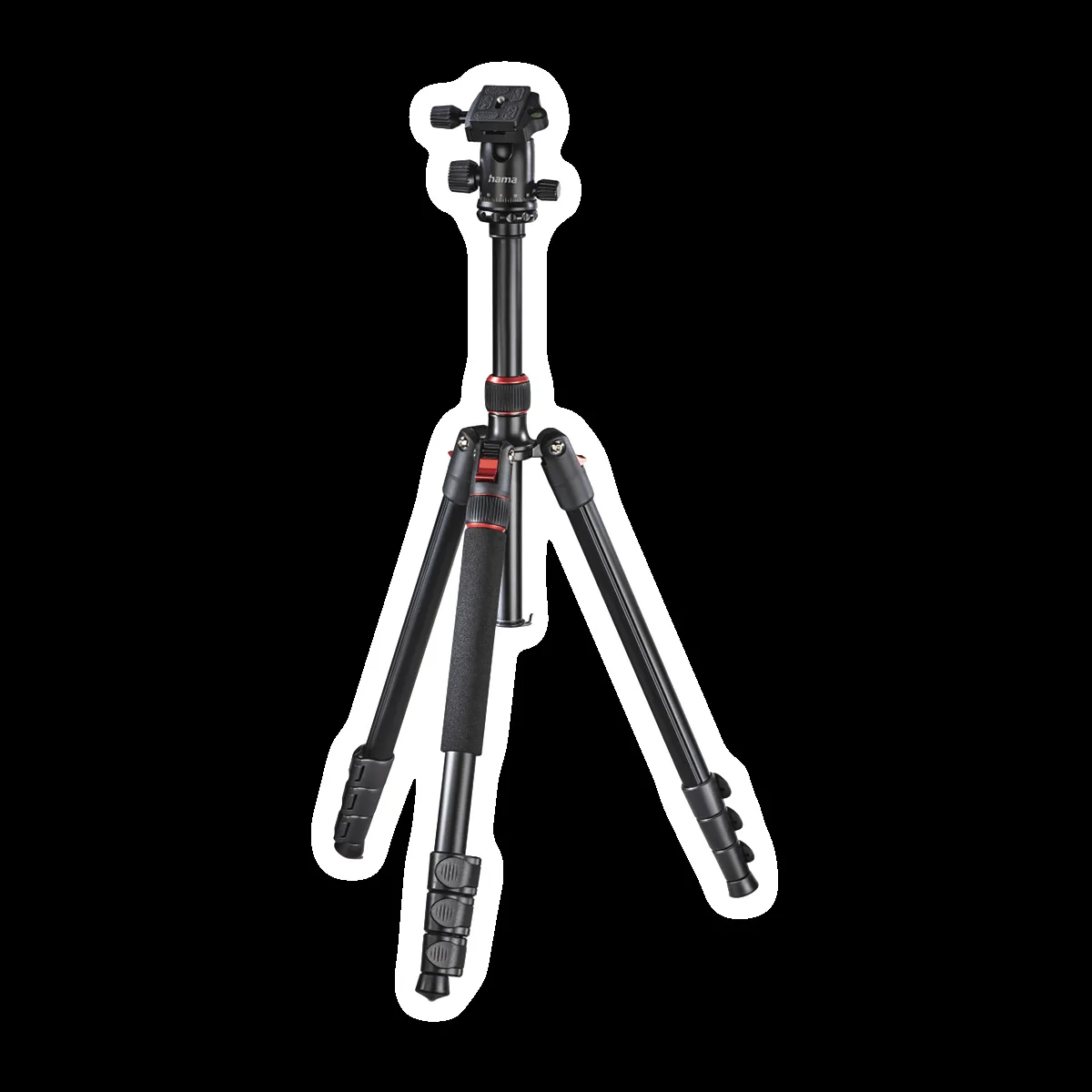 hama Tar Duo 165cm Adjustable Tripod for Camera (Ball Head with Panoramic Function, Black)